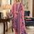 Muga cotton jamdani salwar suit dress material with pichwai weaving on top and dupatta with bottom