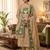 Muga cotton jamdani salwar suit dress material with pichwai weaving on top and dupatta with bottom