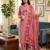 Muga cotton jamdani salwar suit dress material with pichwai weaving on top and dupatta with bottom
