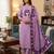 Muga cotton jamdani salwar suit dress material with pichwai weaving on top and dupatta with bottom