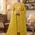 Muga cotton jamdani salwar suit dress material with pichwai weaving on top and dupatta with bottom