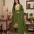 Muga cotton jamdani salwar suit dress material with pichwai weaving on top and dupatta with bottom