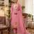 Muga cotton jamdani salwar suit dress material with pichwai weaving on top and dupatta with bottom