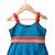 Blue & pink  embellished polyester top with sharara ethnic wear