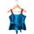 Blue & pink  embellished polyester top with sharara ethnic wear