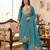 Muga cotton jamdani salwar suit dress material with pichwai weaving on top and dupatta with bottom