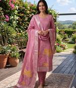 Shimmer banarasi zari weaving dress material top and dupatta with bottom