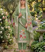 Shimmer banarasi zari weaving dress material top and dupatta with bottom