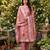 Shimmer banarasi zari weaving dress material top and dupatta with bottom
