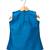 Blue & yellow embellished polyester top with sharara ethnic wear