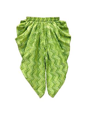 Pink & limegreen solid chanderi top with dhoti ethnic wear 5