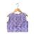 Lavender & pink printed cotton top with dhoti ethnic wear