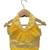 Yellow & multicolour all over embroidered polyester top with palazzo ethnic wear