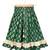 Pink & green placement embroidered  polyester top with lehenga ethnic wear