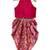 Pink solid chanderi top with dhoti ethnic wear