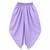 Purple embriodered polyester top with dhoti ethnic wear