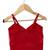 Red & green placement embroidered  polyester top with lehenga ethnic wear