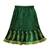 Red & green placement embroidered  polyester top with lehenga ethnic wear