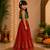 Rama green & red embellished brocade top with lehenga ethnic wear
