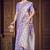  Lavender silk blend Saree with Zari Woven Floral Thread Work & Running Blouse Piece