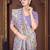  Lavender silk blend Saree with Zari Woven Floral Thread Work & Running Blouse Piece