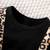Black ribbed leopard print bow baby frock dress set