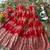 Red banarasi silk kids lehenga choli set with zari jacquard work for girls