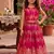 Ranipink banarasi silk kids lehenga choli set with zari jacquard work for girls
