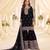Black chinon sharara salwar suit