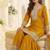 Yellow chinon sharara salwar suit