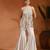 Ivory embroidered cotton jacquard indo western sharara set