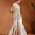 Ivory embroidered cotton jacquard indo western sharara set