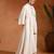 Ivory jute cotton fusion wear anarkali set