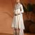 Ivory embroidered tissue silk anarkali set