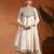 Ivory embroidered tissue silk anarkali set