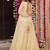White faux blooming anarkali suit
