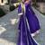 Purple blooming sharara set with sequins & zari work