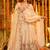Heavy white silk gown & palazzo set