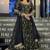 Green chinon silk suit with & sequins