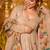 Cream premium crunchy silk anarkali suit set with multi embroidery
