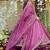Pink premium crunchy silk anarkali suit set with multi embroidery