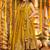 Heavy yellow silk gown & palazzo set