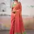 Peach colour elegant tissue silk saree with unstitch blouse