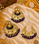 Royal punjabi earrings & tikka