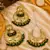 Gold plated chandbali set