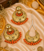 Punjabi festive earring tikka set