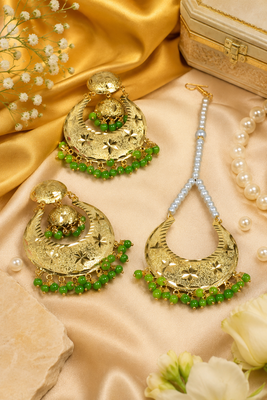 Ethnic chandbali earrings set 1