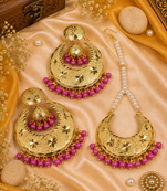 Heritage chandbali & tikka