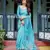 skyblue ready to wear saree with  blouse