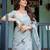 skyblue ready to wear saree with  blouse